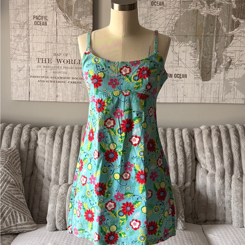 Floral‎ Blue Sundress kids size 7